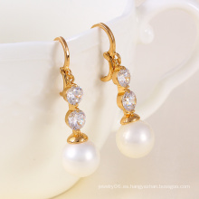 Pendiente elegante perla de moda (23779)